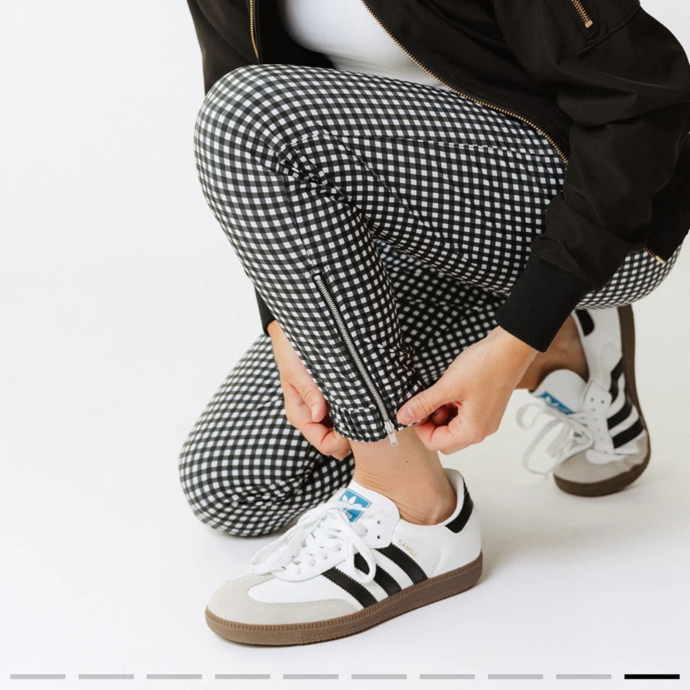 Albion Fit Black Check Jetsetter Jogger Pants - Picture 3 of 9